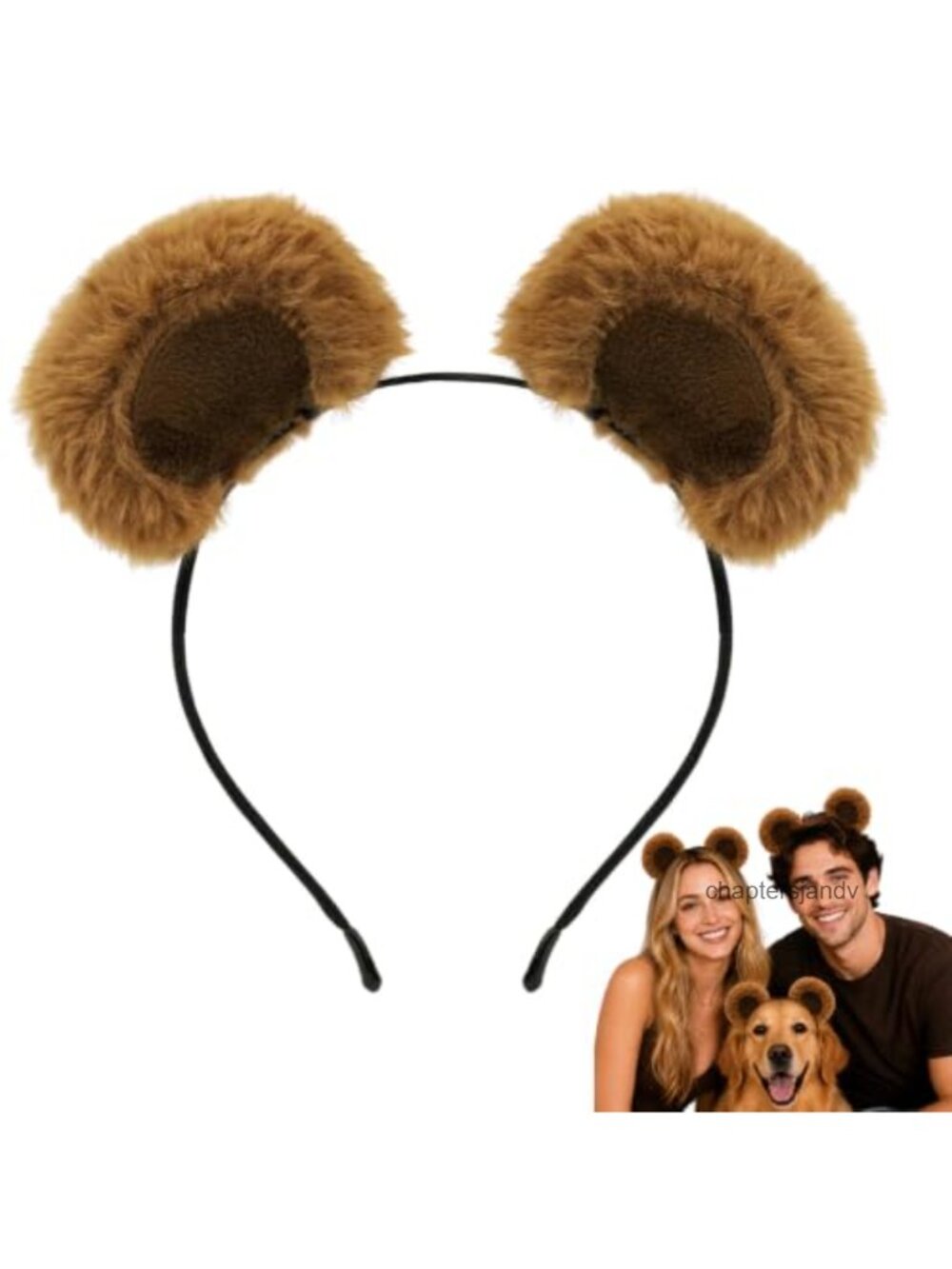 Animal Ears Headband Plush Adjustable Costume Cosplay Makeup